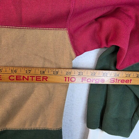 1980s Jantzen Country Gear Small Henley Colorblock Drawstring Hem Deadstock - Picture 8 of 9